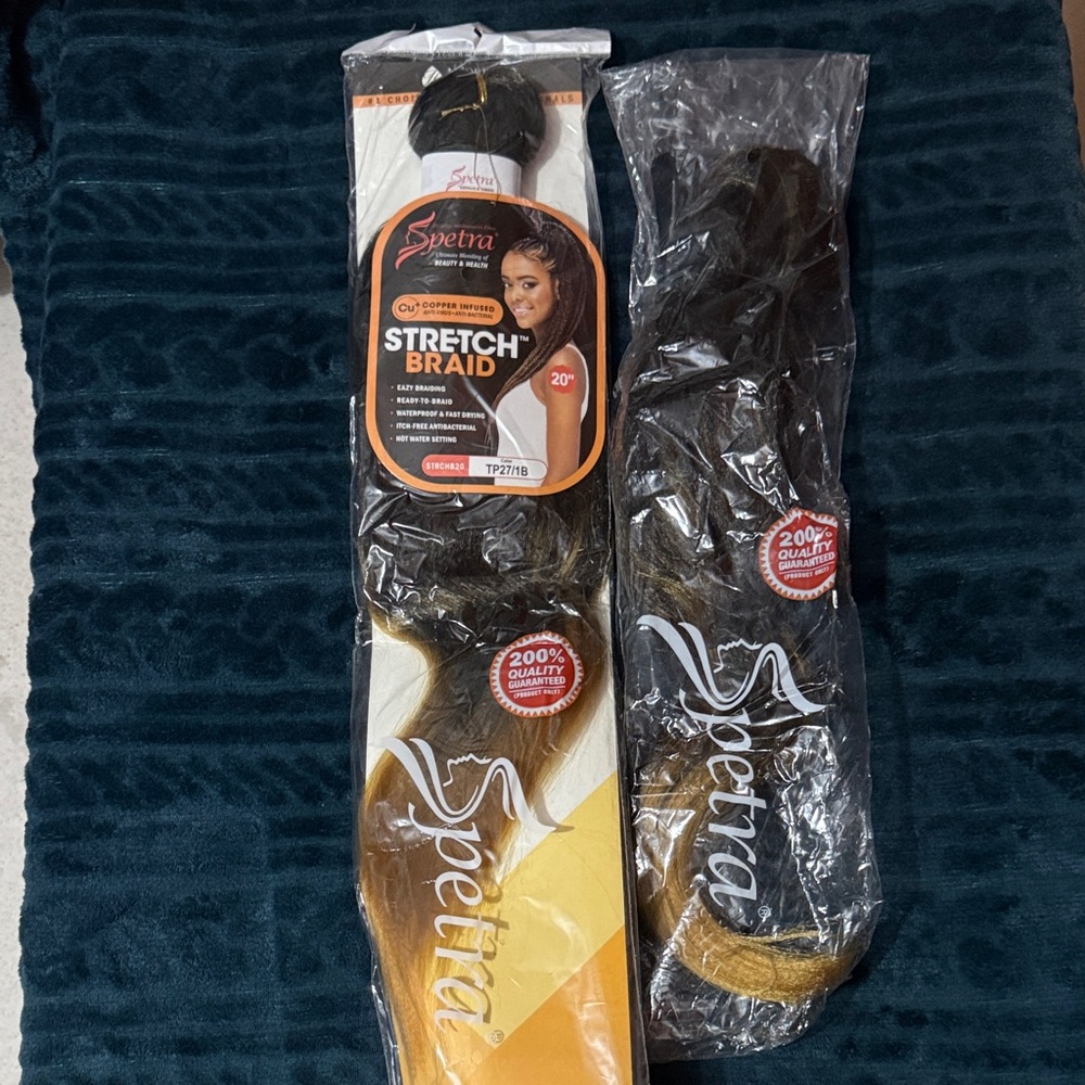 Stretch Braid Hair Extension - Black and Brown